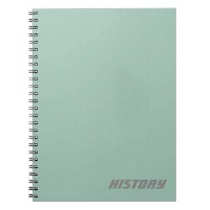 Soft Powder Blue Subject/Name Notebook