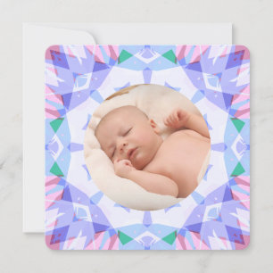 Soft Pretty Pastels Custom Christmas Photo Picture Holiday Card