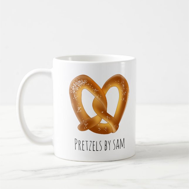 Soft Pretzel With Salt Coffee Mug (Left)