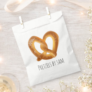 Soft Pretzel With Salt Favor Bag