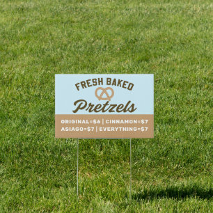Soft Pretzels for Sale Sign