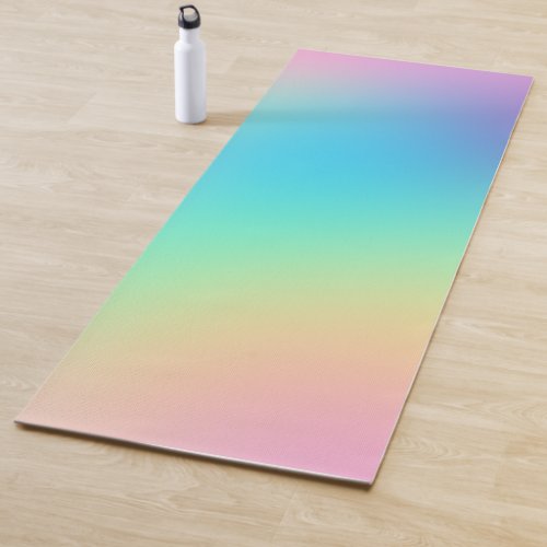 Soft Prismatic Pastel Gradient Yoga Mat