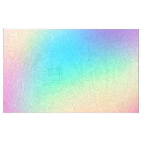 Soft Prismatic Pastel Rainbow Gradient Fabric