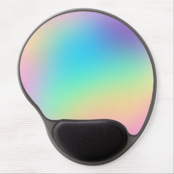 Soft Prismatic Rainbow Gradient Gel Mouse Pad