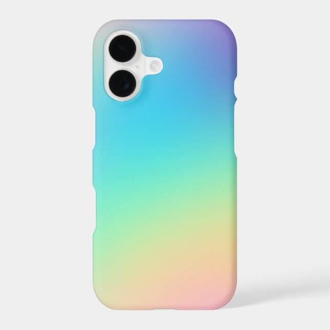 Soft Prismatic Rainbow Gradient Iphone Case (Back)