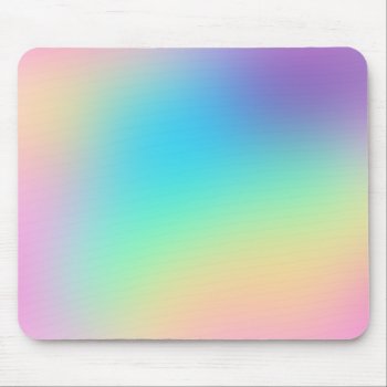 Soft Prismatic Rainbow Gradient Mouse Pad
