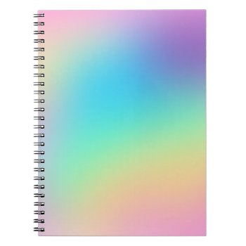 Soft Prismatic Rainbow Gradient Notebook