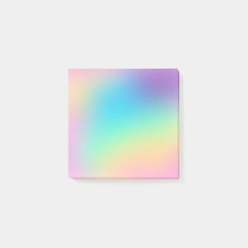 Soft Prismatic Rainbow Gradient Post-it Notes