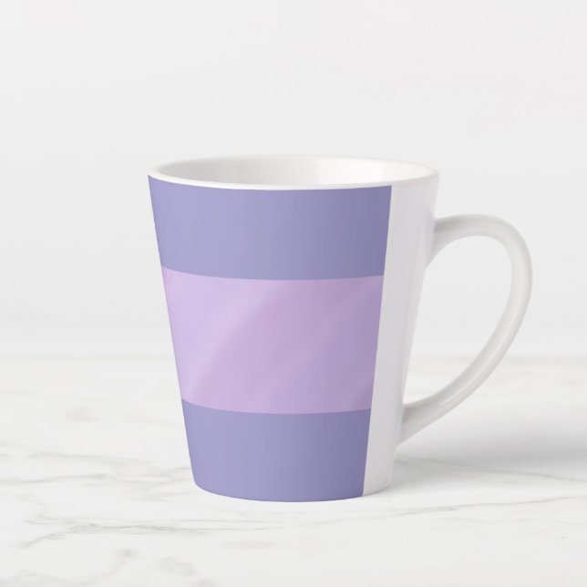 Soft Purple Aesthetic Latte Mug (Right)