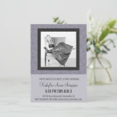 Soft Purple and Gray Sweet 16 Party Invitation (Standing Front)
