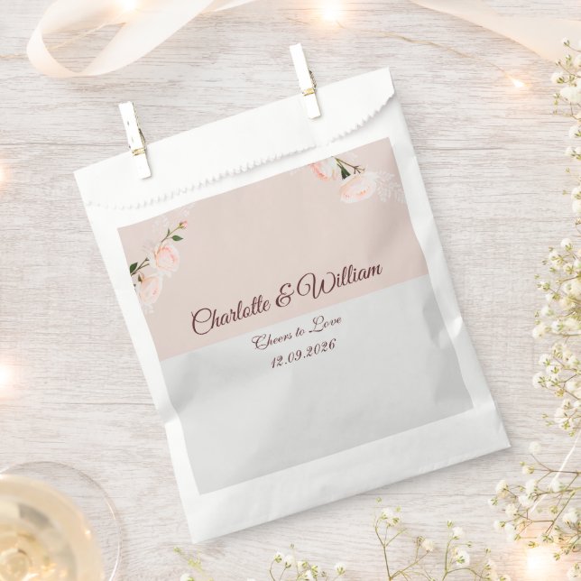 Soft purple and grey effects with flower favor bag (Clipped)