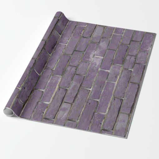 Soft Purple Brick Wall Pattern Wrapping Paper Zazzle
