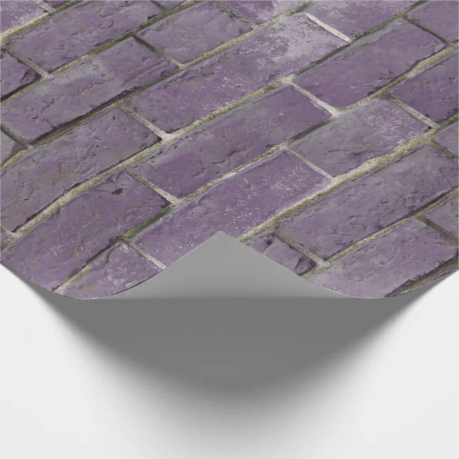 Soft Purple Brick Wall Pattern Wrapping Paper Zazzle