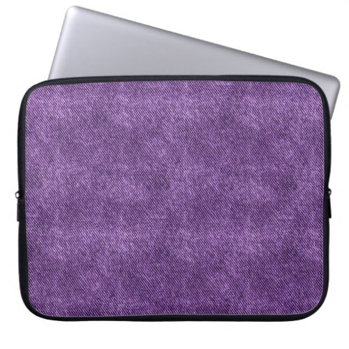 Soft Purple Denim Pattern Laptop Sleeve