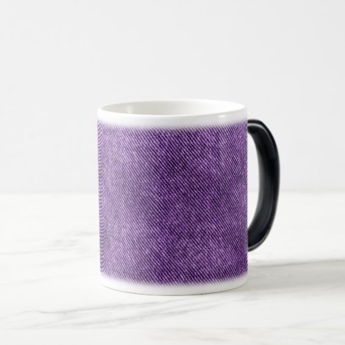 Soft Purple Denim Pattern Magic Mug
