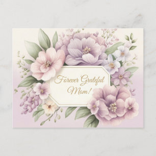 Soft Purple Floral Mother's Day Card