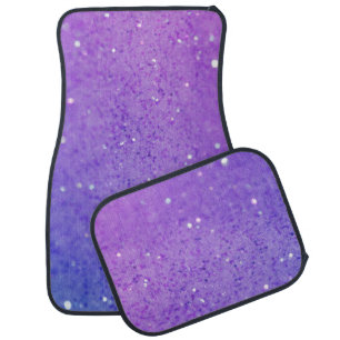Soft Purple Glitter Sparkle Car Floor Mat