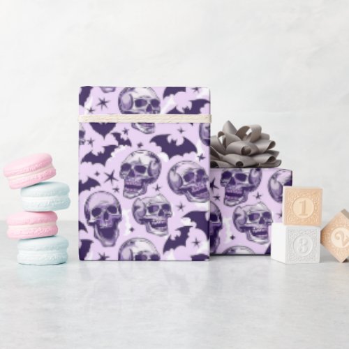 Soft Purple Gothic Fantasy Wrapping Paper