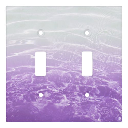 Soft Purple Gray Ocean Dream 1 water decor art Light Switch Cover
