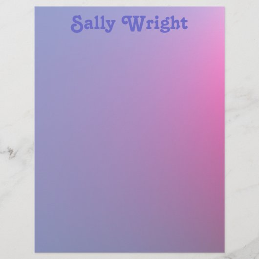 Soft Purple Letterhead (Front)