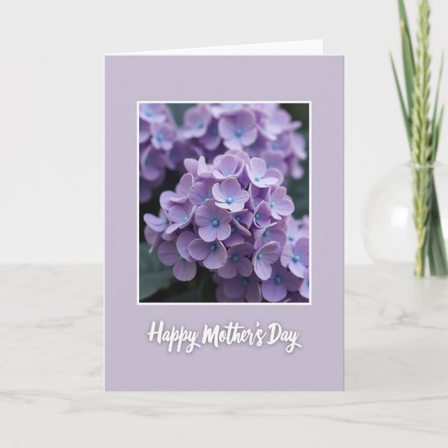Soft Purple Mothers Day Card (Front)