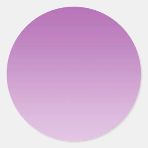 Soft Purple Ombre Classic Round Sticker