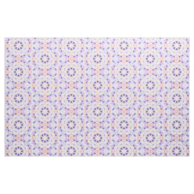 Soft Purple Pastel Pink Repeating Star Pattern Fabric (Fat Quarter)