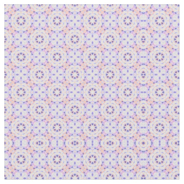 Soft Purple Pastel Pink Repeating Star Pattern Fabric (Close Up)