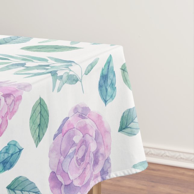 Soft Purple Roses Tablecloth (In Situ)