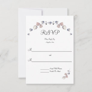 Soft Purple Scottish Heather Wedding RSVP Card