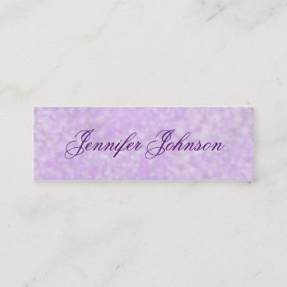 Soft Purple Watercolor Skinny Profile Cards