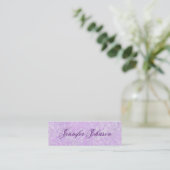 Soft Purple Watercolor Skinny Profile Cards (Standing Front)