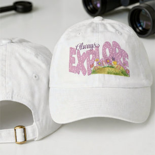Soft Purple Whimsical Garden Explore Hat