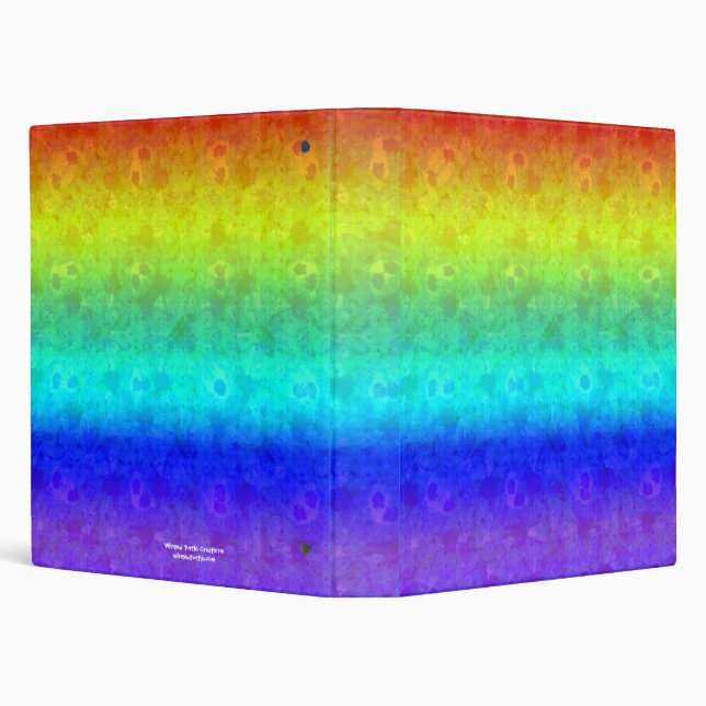 Soft Rainbow 1" Art Binder (Background)