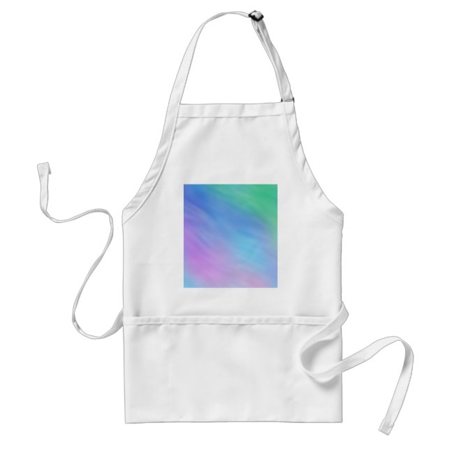 Soft Rainbow Colored Sky Adult Apron (Front)