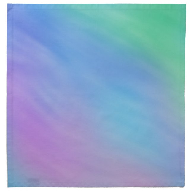 Soft Rainbow Colored Sky Cloth Napkin (Front)