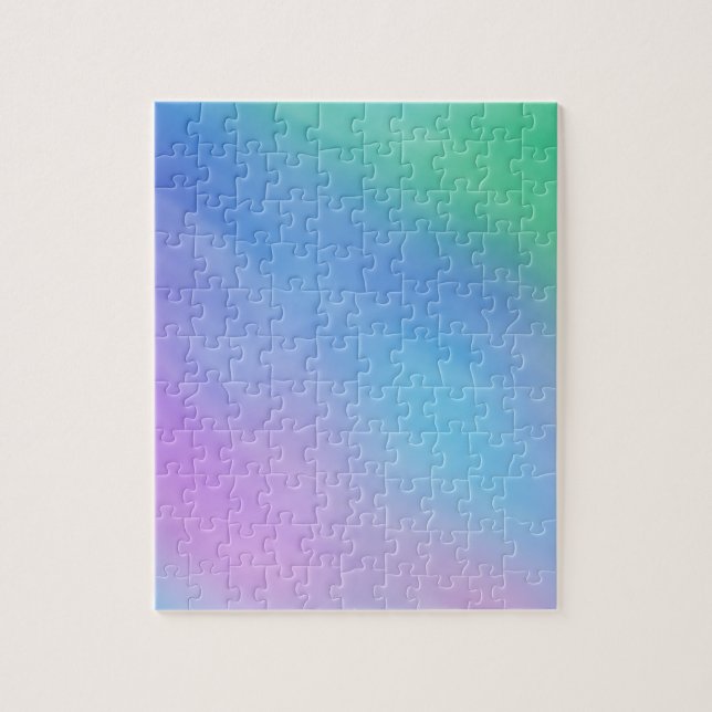 Soft Rainbow Colored Sky Jigsaw Puzzle (Vertical)