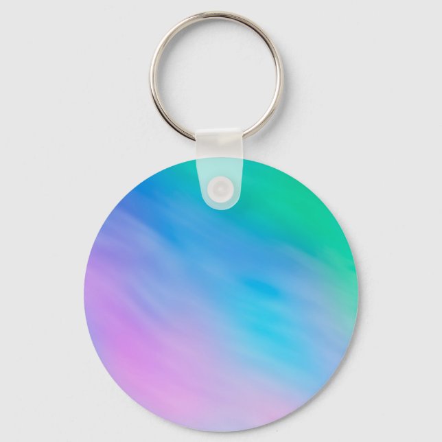 Soft Rainbow Colored Sky Keychain (Front)