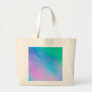 Soft Rainbow Colored Sky Large Tote Bag