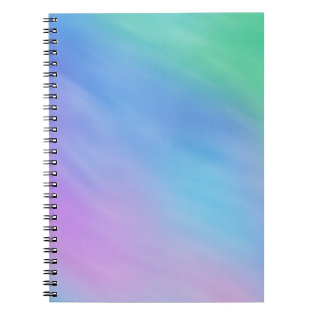 Soft Rainbow Colored Sky Notebook (Front)