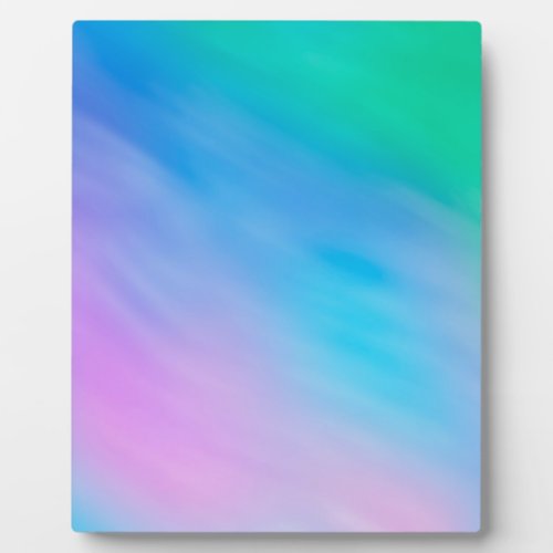 Soft Rainbow Colored Sky Plaque