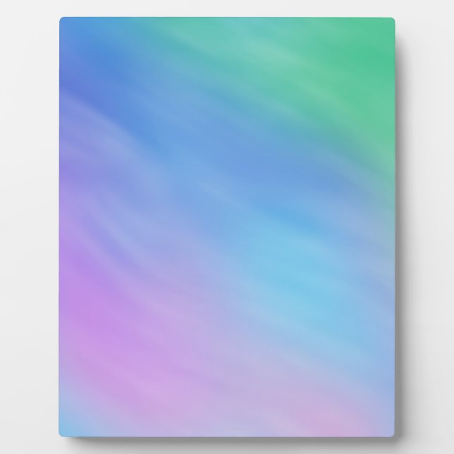 Soft Rainbow Colored Sky Plaque (Front)