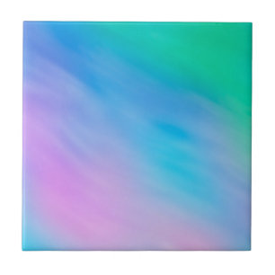 Soft Rainbow Colored Sky Tile
