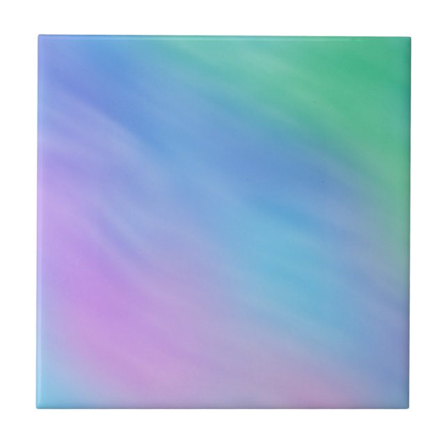 Soft Rainbow Colored Sky Tile (Front)
