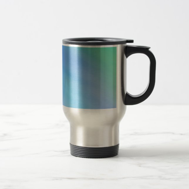 Soft Rainbow Colored Sky Travel Mug (Right)
