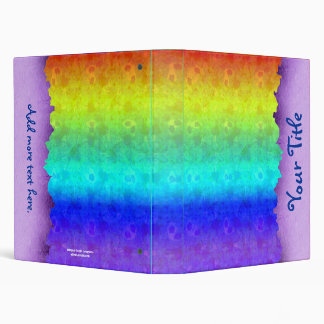 Soft Rainbow Customizable Art Binder