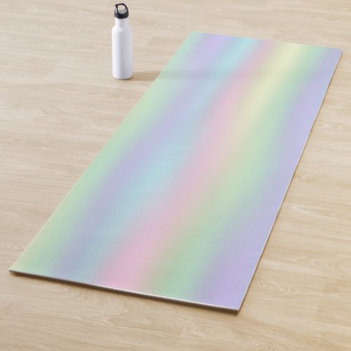 Soft Rainbow Holographic  Custom Yoga Mat