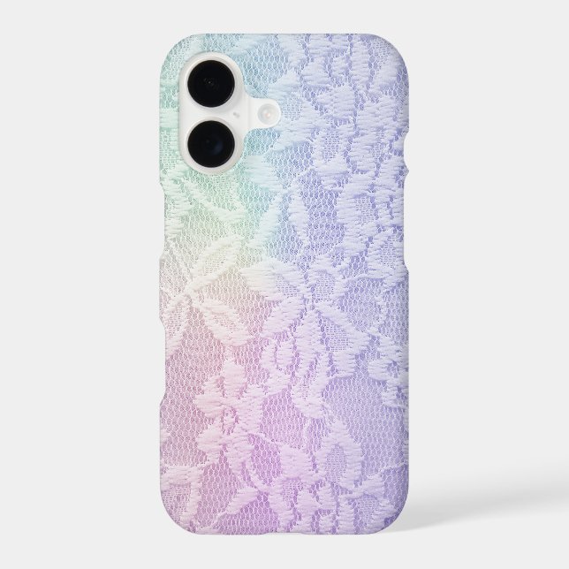 soft rainbow lace iphone case (Back)