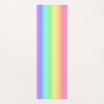 soft rainbow of colors on a yoga mat