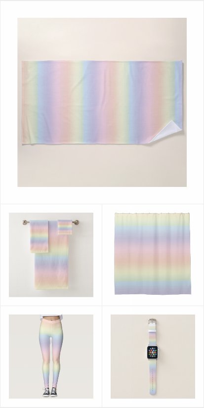 Soft Rainbow Pastel Colors